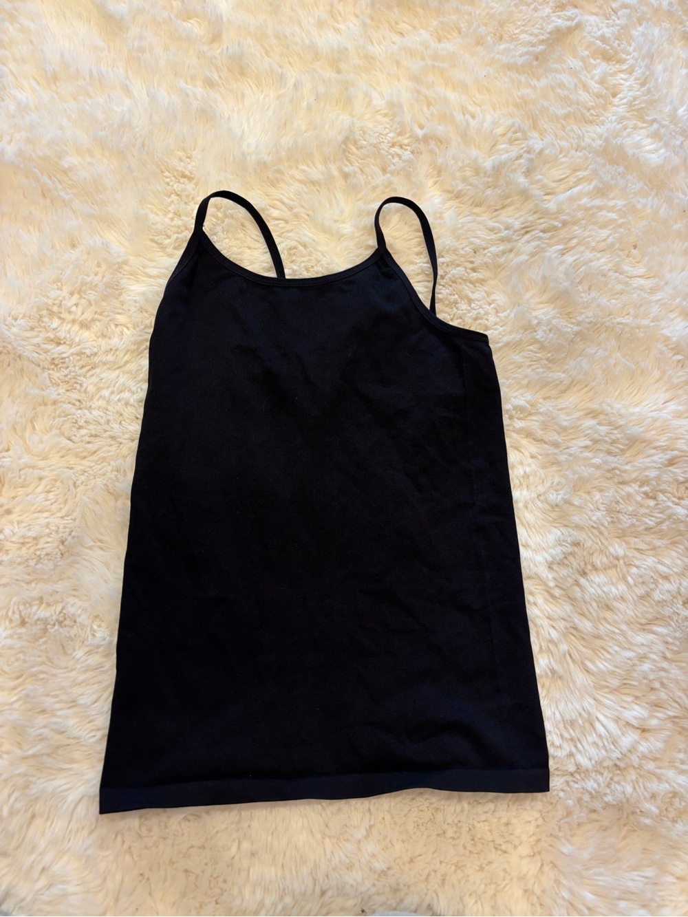 Black Teen's Slim Cami Tank Top